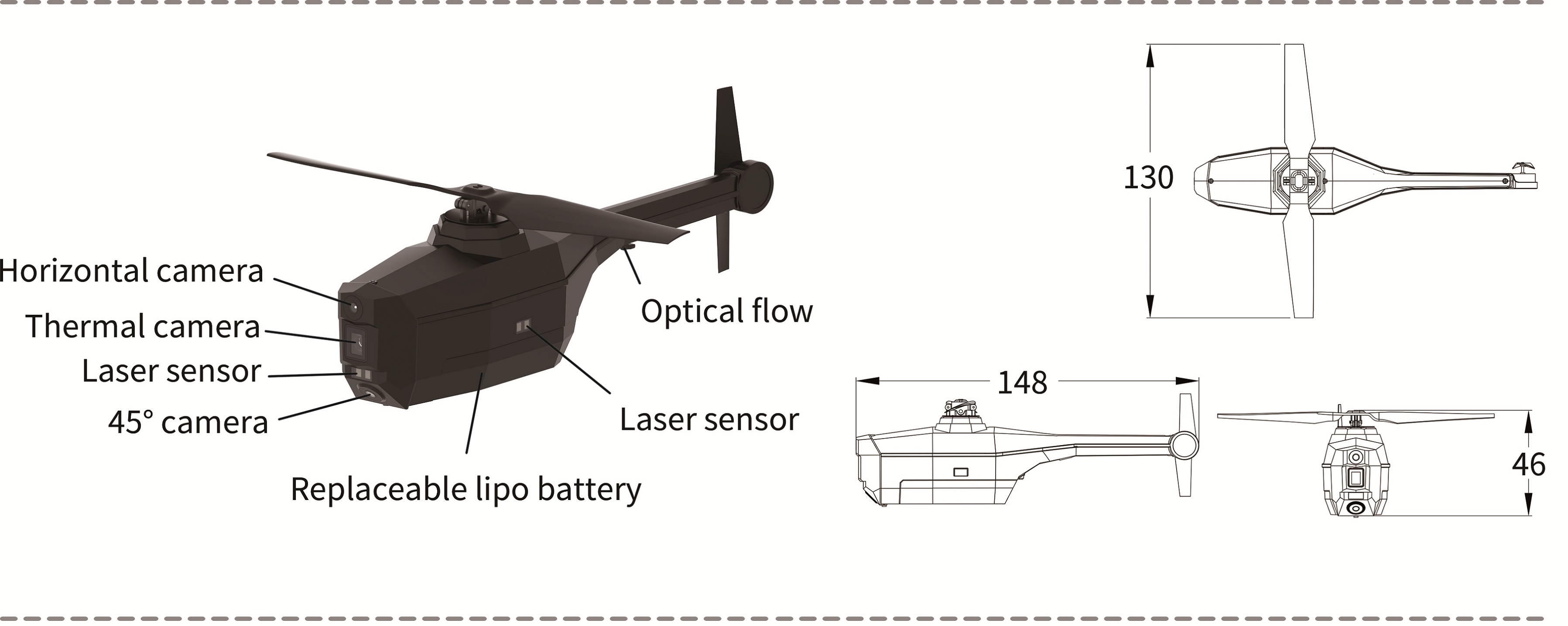 Micro Dron Militar | Mini Dron | Nano Dron